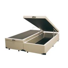 Imagem de Cama Baú Arezzo Black White King Molas Ensacadas Portobel