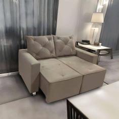 Imagem de Sofá Retrátil e Reclinável 2 Lugares Bariloche 1.50cm C/ Molas - Veludo