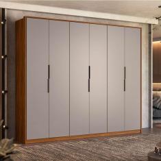 Imagem de guarda-roupa casal atrice 6 pt 6 gv nogueira e nude