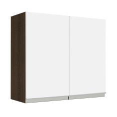 Imagem de Armário Aéreo 70 Cm 2 Portas Rustic/Branco Glamy Madesa