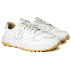 Imagem de Tênis Sneaker Denim Dave Democrata com Cadarço Couro Legítimo Palmilha Macia Confortável 336101-Masculino