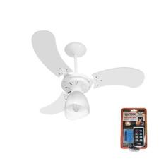 Imagem de Ventilador Teto Super Baby Colors 3Pás Mdf Branco 110V+Controle - Vent