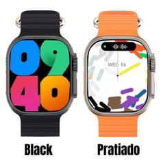 Imagem de Relógio Smartwatch Preto W69+ Ultra 49mm Series 10 Amoled Nfc Pagament