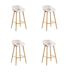 Imagem de Kit 4 Banquetas Clarice Nude Polipropileno - Rivatti