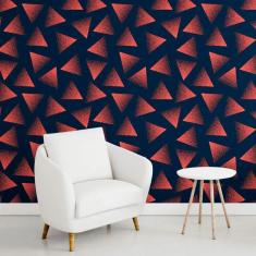 Imagem de Papel de Parede Adesivo Triângulo N011106 Rolo 0,58x3,00M