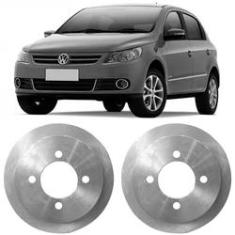 Imagem de Par Disco Freio Gol G5 2008 a 2012 Dianteiro Sólido Hipper Freios