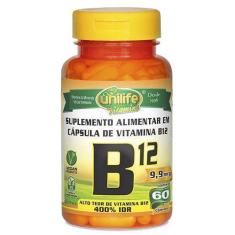 Imagem de Vitamina B12 Cianocobalamina Unilife 60 Cápsulas Original
