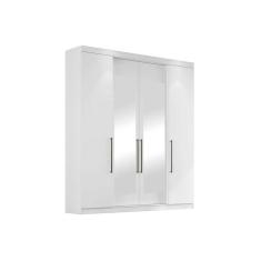 Imagem de Guarda Roupa 4 Portas E 4 Gavetas C Espelho Ph 1717 Branco Herval