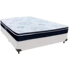 Imagem de Cama Box Branco e Colchão Orthosono D33 Com Euro Pillow Casal Anjos