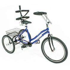 Imagem de Bicicleta Triciclo Adaptado Azul- Deficiente Físico - Aro 24 - Origina