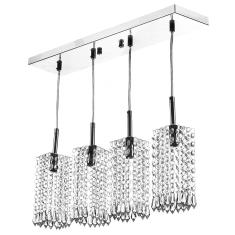 Imagem de Lustre Para Sala Clearcrillic Quadruplo Cristal Acrílico