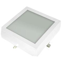Imagem de Plafon space sobr. quad. 25cm alum. vidro fosco e-27 2 lamp. max 60w b
