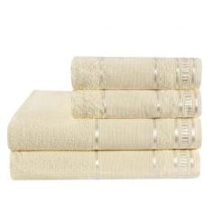 Imagem de Kit Toalha 4Pçs 2 Banho E 2 Rosto 100%Algodão Cores Premium - Empório