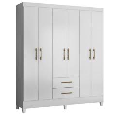 Imagem de Guarda Roupa 6 Portas Panamá Branco 953440 Moval