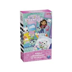 Imagem de Kit Quebra-Cabeça Progressivo Gabbys Dollhouse - Grow
