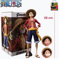 Imagem de Boneco Premium One Piece - Luffy D. Monkey 28cm com 3 Rostos - Action Figure
