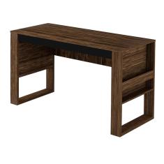 Imagem de Mesa Escrivaninha 127x74,5x60 cm Nogal/Preto Tecnomobili
