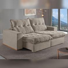 Imagem de Sofá Retrátil e Reclinável 2 Lugares 250cm M177 Cinza Claro