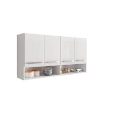 Imagem de Armario Aereo 4 Portas Bulgaria Branco Casa Mobilia