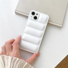 Imagem de Capa de telefone de couro de silicone macio de luxo para iPhone 14 13 12 11 Pro Max 7 8 Plus X XR XS Max SE 2022 Capa de proteção de lente de câmera, branca, para iPhone 14Pro Max