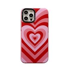 Imagem de Capa de telefone macia de borboleta de coração de amor colorido bonito para iphone 12 13 mini 11 pro max se 2020 7 8 plus 13pro xs max x xr capa, coração vermelho, para iphone 11