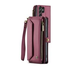 Imagem de Capa carteira crossbody para samsung galaxy s24 s23 s21 s20 fe s22 ultra plus a54 a53 a52s a52 a34 a33 a25 a23 a22 a14, vermelho, para galaxy s23 plus