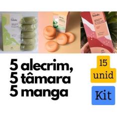 Imagem de Kit 3 caixas de sabonete Alecrim, Tâmara e Manga rosa - Total 15 unida