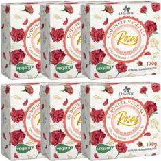 Imagem de 6Un Sabonete Vegetal Rosas Vermelhas 170G Davene