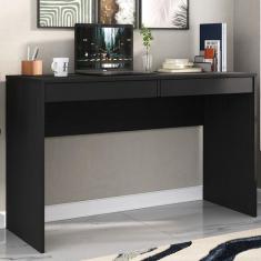 Imagem de Mesa Escrivaninha 2 Gavetas Ônix Ho-2932 - Hecol Móveis