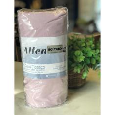 Imagem de Lencol Solteiro C/ Elastico Malha 100% Algodao Basica - Rose Natural