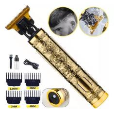 Imagem de Máquina De Cortar Cabelo Fazer Barba Acabamento Dragão Recarregável