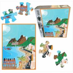 Imagem de Quebra Cabeça Praia De Ipanema - Ilustração - 1014 Pçs