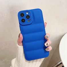 Imagem de Capa de silicone com jaqueta macia para iPhone 11 12 13 14 Pro Max XS X XR 7 8 Plus Capa traseira à prova de choque Candy Bumper, azul, para iPhone 11Pro Max