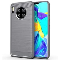Imagem de Capa para Huawei Mate 30, capa de material de fibra de carbono, suave antiderrapante, macia, anti-impressões digitais, capa totalmente protetora para Huawei Mate 30