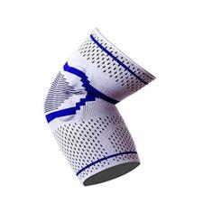 Imagem de Protetor de cotovelo esportivo, manga de silicone, protetor de cotovelo, alta elasticidade, para ciclismo, basquete, tênis, academias