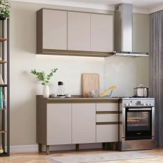 Imagem de Cozinha Compacta Connect 6 Portas 2 Gavetas 100% Mdf Duna/Cristai - Henn