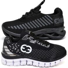 Imagem de Tênis Infantil Masculino Esportivo Modelos Diferentes - Kit 2 Pares Bl