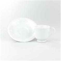 Imagem de Xícara Café Com Pires 80 ml Porcelana Schmidt - Dec. Noiva