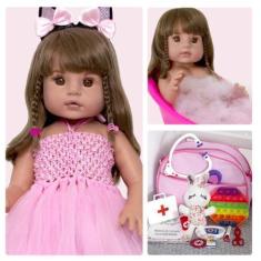 Imagem de Bebe Reborn Bailarina Maria Clara Castanho Pode Banho Luxo - Cegonha R