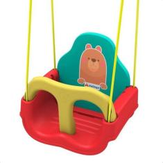 Imagem de Balanço Infantil Ursinho Até 23Kg Cinto Segurança Xalingo