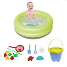 Imagem de Piscina Inflavel 28L Bebe Pescaria Infantil Brinquedo Praia  - Kidsbeh