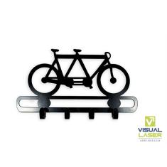 Imagem de Quadro Porta Chaves Parede Decorativo Artesanato Bicicleta