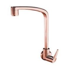Imagem de Torneira Cozinha Flatt Parede Rose Gold 1168 F71 Lorenzetti