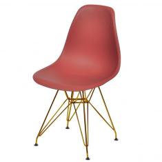 Imagem de Cadeira Polipropileno Base Em Metal Or Design Telha