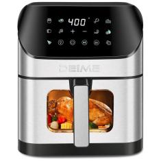 Imagem de Fritadeira Eletrica Airfryer 6.2L Com Painel Digital E Cesto Antiaderente, 110V 1500W, Deime, Prata