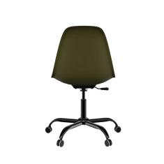 Imagem de Conjunto com 2 Cadeiras de Escritório Secretária Eames Office Musgo e Preto