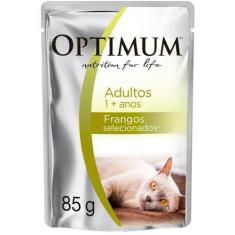 Imagem de Ração Úmida Optimum Sachê Para Gatos Adultos Frango - 85 G