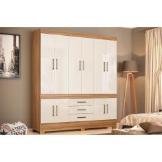 Imagem de Guarda Roupa 10 Portas E 3 Gavetas New Murano Amendola Off White Demobile