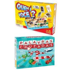 Imagem de Jogo Tabuleiro Palavras Cruzadas + Quem é Você Parecido com Cara a Car