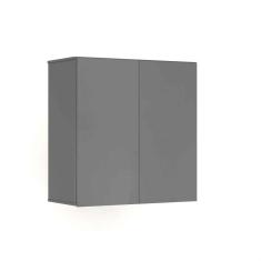 Imagem de Armário Aéreo 2 Portas Suspenso Para Quarto Cozinha Sala Cinza - Rede Móveis